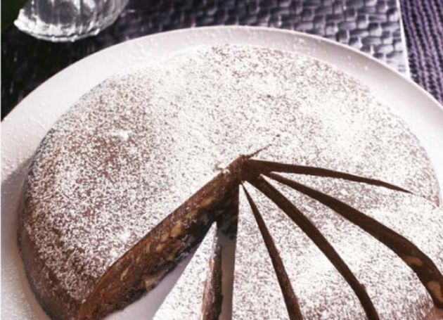 Italienischer Schokoladen-Nuss-Kuchen