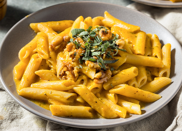 Saisonale One-Pot-Kürbispasta