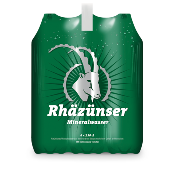 Rhäzünser Mineralwasser mit Kohlensäure