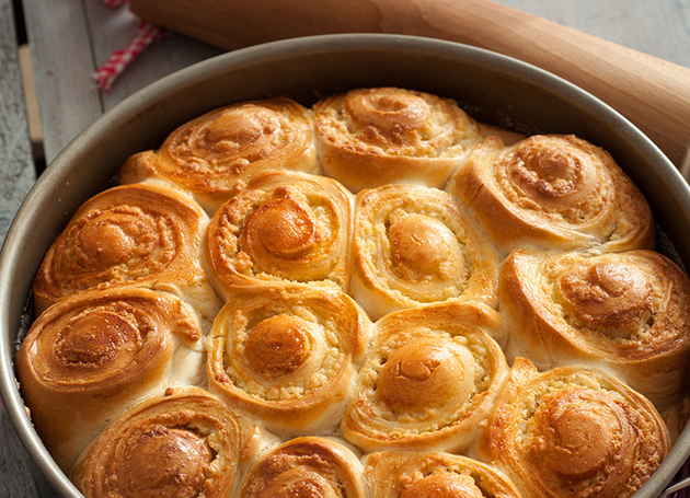 Camembert-Schneckenkuchen