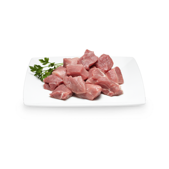 Schweinevoressen geschnitten