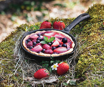 Gegrillte Beeren-Pie