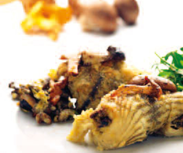 Fischrouladen mit Pilzfüllung