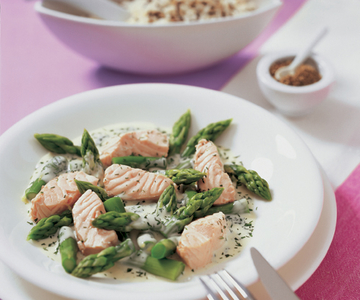 Spargel-Lachs-Ragout