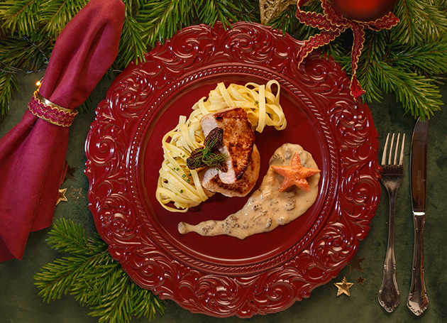 Kalbssteaks mit Morchelsauce