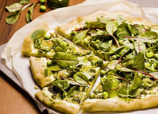 Grüne Pizza