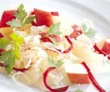 Rot-weisser Powerkrautsalat