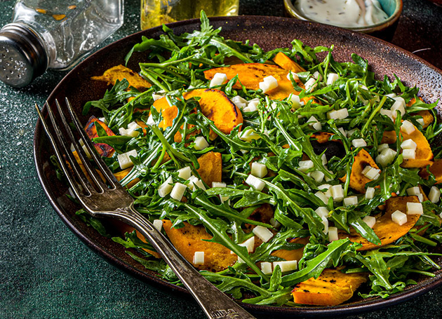 Herbstsalat mit Ofenkürbis