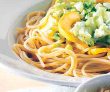 Spaghetti con sugo di sedano