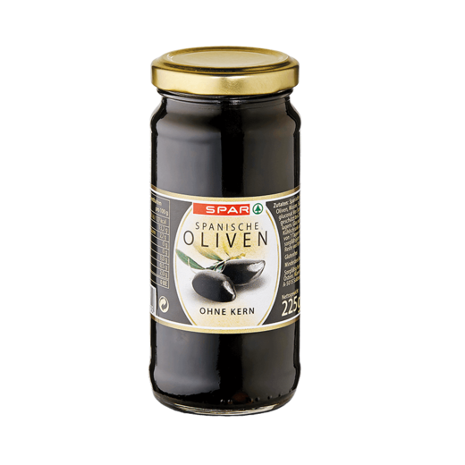 SPAR Oliven schwarz ohne Kern