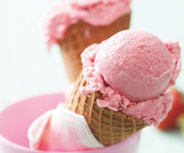 Waldbeer-Balsamico-Glace