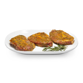 Schweinshalssteak mariniert