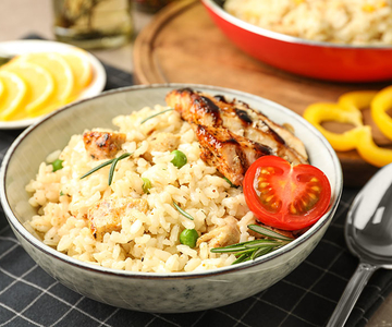 Risotto mit Kalbsmedaillon