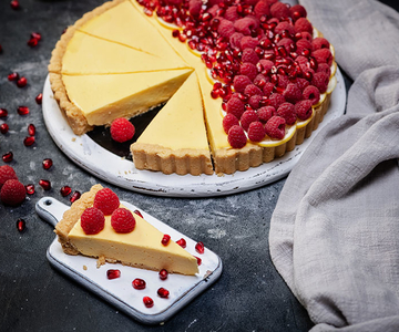 Limetten-Himbeertarte