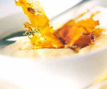 Karamellisierte Birnencreme