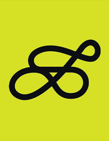 Cycling Team Ost Logo auf gelbem Hintergrund