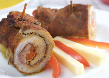 Kalbfleischröllchen mit Parmaschinken und Gorgonzola