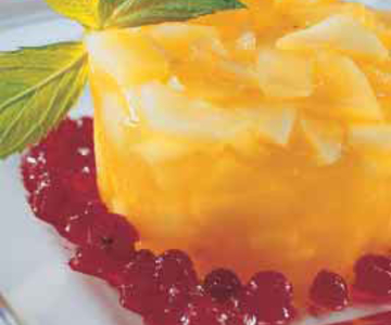 Apfel-Birnen-Köpfli mit Preiselbeeren