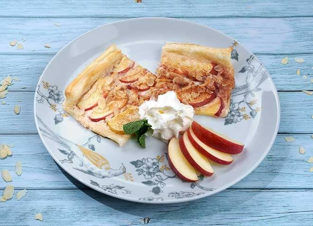 Schneller Apfel-Zimt-Fladen