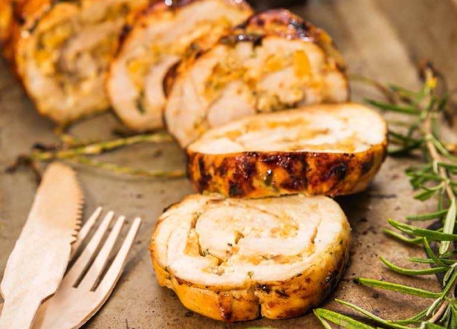 Pouletbraten vom Grill