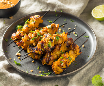 Satay-Spiessli und Marinade