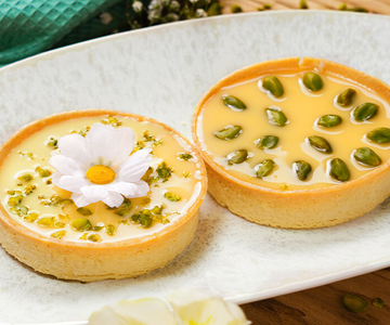 Eierlikörtartelettes mit Pistazien