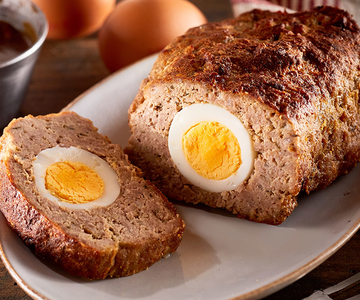 Oster-Hackbraten mit Ei