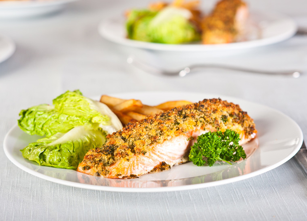 Fisch mit Mandelkruste
