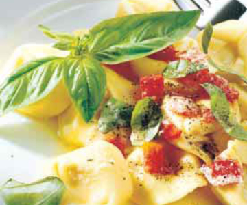Tortelloni mit Zitronensauce