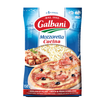 Galbani Mozzarella Gerieben