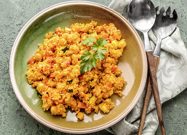 Herbstlicher Couscous mit Wurzelgemüse