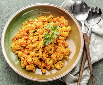 Herbstlicher Couscous mit Wurzelgemüse