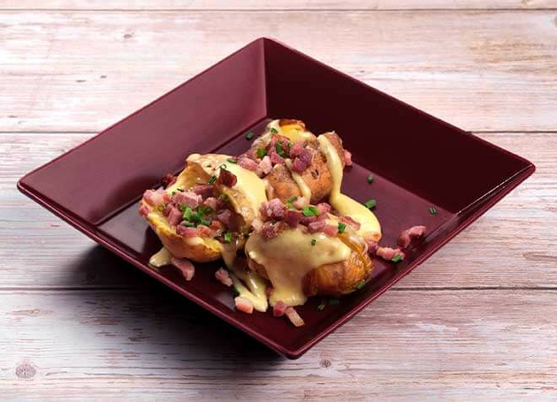 Baked Potatoes mit Camembert und Kümmel