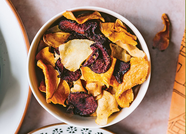 Bunte Gemüsechips aus dem Ofen