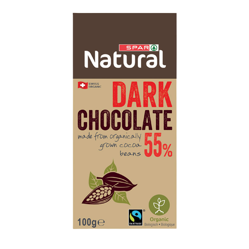 SPAR Natural Bio Schokolade 55% Dunkel